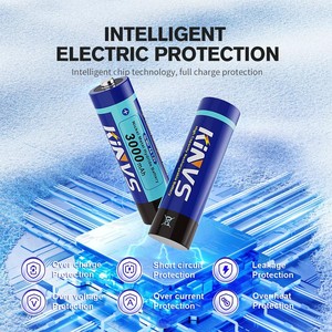 Kinvs Microphone pin 1.2V <span class=keywords><strong>NiMH</strong></span> AA/<span class=keywords><strong>AAA</strong></span> 3000mAh có thể sạc lại cho máy tính xách tay & máy ảnh sử dụng trong kho - Product Image 2