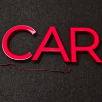 Letrero Personalizado para Tienda, Diseño de Letras con Iluminación LED Frontal, Letrero Luminoso para Negocios en Exteriores