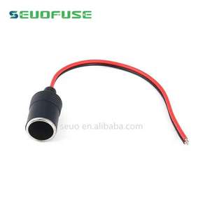 12 Volt Female Battery Terminal <strong>Replacement</strong> for <strong>Car</strong> Motorcycle Stripped Cigarette Cigar <strong>Jack</strong> Cable with Cigarette Lighter Socket - Product Image 3