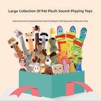 Jouets en peluche pour chiens les plus vendus avec nœuds pour une interaction apaisante des dents – Collection de jouets pour animaux de compagnie de différents styles animaux