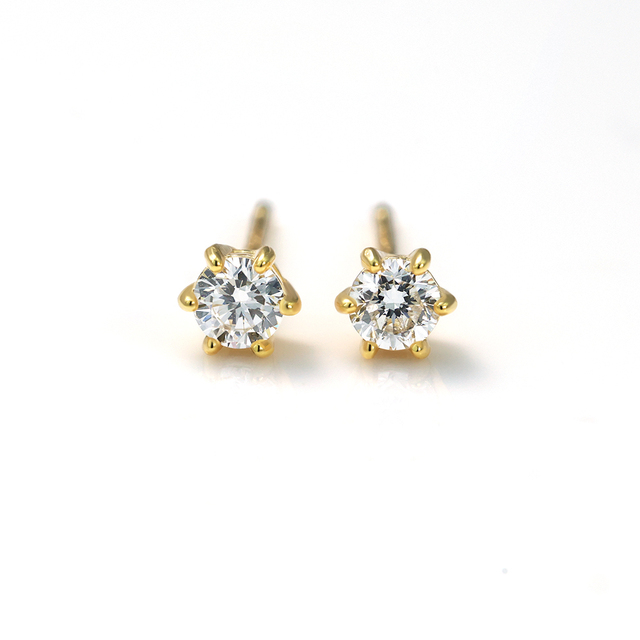 Wholesale 0.5CT-1CT Lab Grown Diamond Women Fine Stud Earrings 14K Solid Gold D VVS Clarity IGI Certified Diamond Earrings