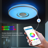 Lampe de plafond LED musicale intelligente RGB à changement de couleur avec télécommande et haut-parleur Bluetooth – Offre spéciale du centre commercial