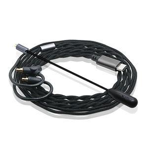 สายสัญญาณเสียง Type-C 3.5mm 1.2M ปราศจากออกซิเจนชุบเงินทองแดงสำหรับชุดหูฟังเกม IE200 IE300 IE900 IE500Pro - Product Image 2
