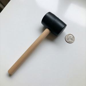 Sunsbuild - Martillo de Goma de Grado Industrial, Mango de Madera, No Daña la Superficie, para Pisos, Azulejos, Reparación de Automóviles, Mecánicos, OEM - Product Image 4