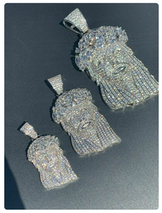 Pendentif personnalisé en moissanite et diamant, en argent sterling 925, bijoux hip-hop, collier tendance, breloque - Product Image 1
