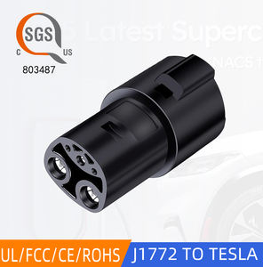 Vente d'usine J1772 Plug IP54 véhicule à charger Décharge EV J1772 <span class=keywords><strong>v2l</strong></span> vers adaptateur <span class=keywords><strong>tesla</strong></span> Adaptateur de charge de voiture électrique - Product Image 2