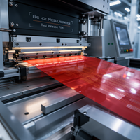 Film de démoulage en silicone PET rouge Tensfilm 25µm 5-30g/pouce pour la séparation par pressage à chaud des FPC et des PCB