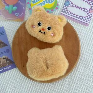 Porte-clés créatif en peluche pour sac à main, avec pendentif chaton qui couine, lapin <span class=keywords><strong>riz</strong></span> cuit - Product Image 5