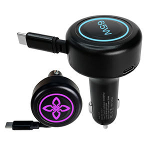 Cargador de coche OEM recién llegado, QC3.0 mini PD, adaptador de carga rápida automático, encendedor de cigarrillos, cargador de teléfono retráctil para el asiento trasero del coche. - Product Image 1