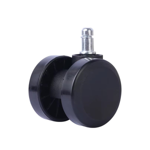2.5 Inch Twin Wheel 360 Degree <b>Swivel</b> Adjustable Nylon PA6 Casters 50-100mm 30-35kg Load Modern Office Chair Wheels for School - Product Image 5