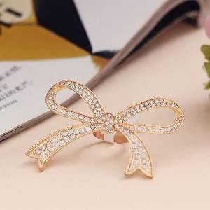 Bague ajustable en alliage avec nœud classique pour femme et fille, style 2026 - Product Image 3