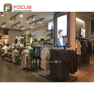 New Design Store Interior Brushed Stainless Steel Display Counter Commercial Interior Design Apparel Store - Product Image 3