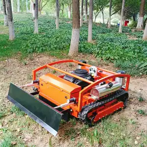 Electric start agricultural garden reclamation remote control lawn mower, factory direct sale, high quality and low price