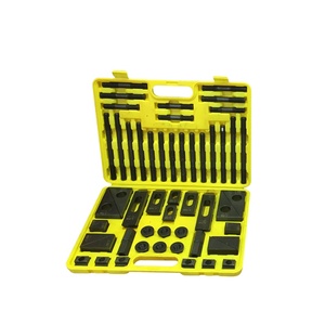 58 Stuks M10/M12/M16/M20 Draaibankmatrijs Gereedschap T-Sleuf Klemset Gehard Gecombineerde Persplaat Voor Draaibankfreesmachine - Product Image 1
