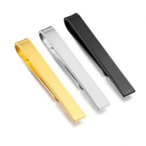 Wsy86 Promotionnel OEM Prix Compétitif Pince à cravate simple en métal argenté et doré pour hommes - Product Image 2