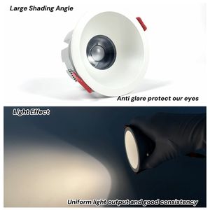 RS02034 Usine <span class=keywords><strong>Vente</strong></span> Directe Super Économique Encastré En Profondeur Anti-Éblouissement 8W 20W LED Spot 50DEG ANGLE DE FAISCEAU pour Bureau À Domicile - Product Image 4