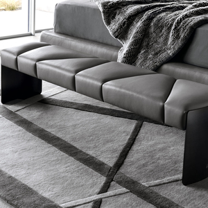 King Size <b>Bed</b> Luxury Italian Leather Grey Bedroom Modern Luxury <b>End</b> of <b>Bed</b> DV-MIRAGE-01-GIORGIO COLLECTIONS <b>End</b> of <b>Bed</b> DV- - Product Image 3