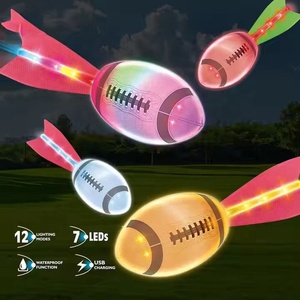 Bóng Đá Mỹ Đồ Chơi Có Thể Sạc Lại Ánh Sáng-up Bay Tên Lửa Trò Chơi Với Đầy Màu Sắc LED Mới Nhựa Thể Thao Bóng Làm Bằng Bọt Và <span class=keywords><strong>EVA</strong></span> - Product Image 3