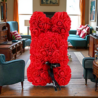 Vente en gros de roses artificielles en mousse PE de haute qualité, fabriquées à la main, mignonnes, couleur et taille personnalisées, intérieur/extérieur, Nouvel An, Fête des Mères