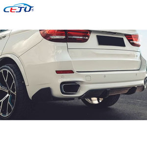 Difusor de Parachoques Trasero de Coche Estilo MP con Aspecto de Fibra de Carbono ABS Negro Brillante, Divisores Laterales para BMW <span class=keywords><strong>X5</strong></span> F15 <span class=keywords><strong>25d</strong></span> 35i 40d 50i 2014-2018 - Product Image 3