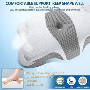 <span class=keywords><strong>Almohadas</strong></span> de espuma viscoelástica, almohada cervical <span class=keywords><strong>para</strong></span> aliviar el dolor de cuello y hombros, suave <span class=keywords><strong>para</strong></span> <span class=keywords><strong>dormir</strong></span> de lado, <span class=keywords><strong>dormir</strong></span> de estómago y <span class=keywords><strong>dormir</strong></span> de espalda - Product Image 6