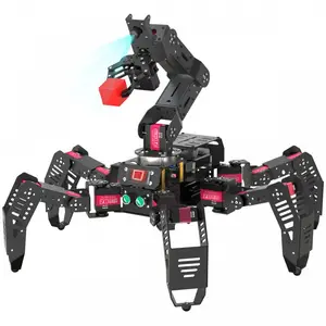 SpiderPi Pro Spider Hexapod Robot Arm w/ AI Robot Arm + Camera + Raspberry Pi 4B 4GB