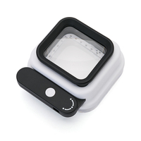 TH-8016 kaca pembesar Led genggam portabel, lampu pembesar mata 10X 15X 20X dengan skala