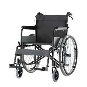 Fauteuil roulant manuel Lechi, pliable, léger, avec frein en U, pour personnes âgées et handicapées - Product Image 3