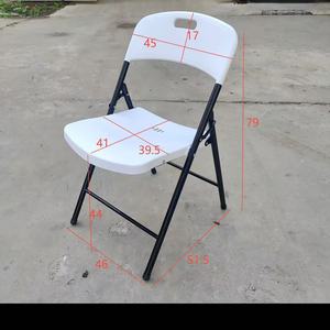 Modern <b>White</b> Molded <b>Plastic</b> Folding <b>Chair</b> for Outdoor & School Use for Weddings - Product Image 6