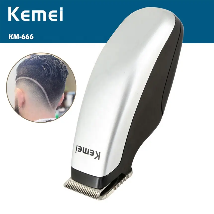 Kemei ปัตตาเลี่ยนโกนหนวดไฟฟ้าขนาดเล็กสำหรับเด็ก, เครื่องโกนหนวดเคราไฟฟ้าดีไซน์ใหม่666สำหรับผู้ชาย