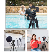Trépied vidéo professionnel en alliage d'aluminium ZOMEI Q310, trépied extensible à 4 sections, monopode avec tête à amortissement fluide pour appareils photo reflex numériques