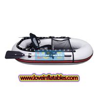 Bateau gonflable matériel de ventre de tube de flotteur de pêche de PVC de petit bateau léger pour une personne