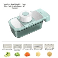 Multifunctionele metalen keuken-groentesnijder, komkommer-snijder, rasp, handmatige PP aardappel-shredder, radijs-snijder voor de keuken