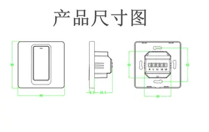 XZJ 86 Eu/UK Standard Tuya 2Gang interruttore luce a parete Wireless senza fili pulsante pannello di controllo Aleax Zigbee interruttore