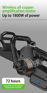 Cưa xích 20 inch cưa xích điện mạnh mẽ cưa xích không dây với bộ dụng cụ để cắt gỗ, dụng cụ làm vườn trang trại sử dụng nhà - Product Image 6