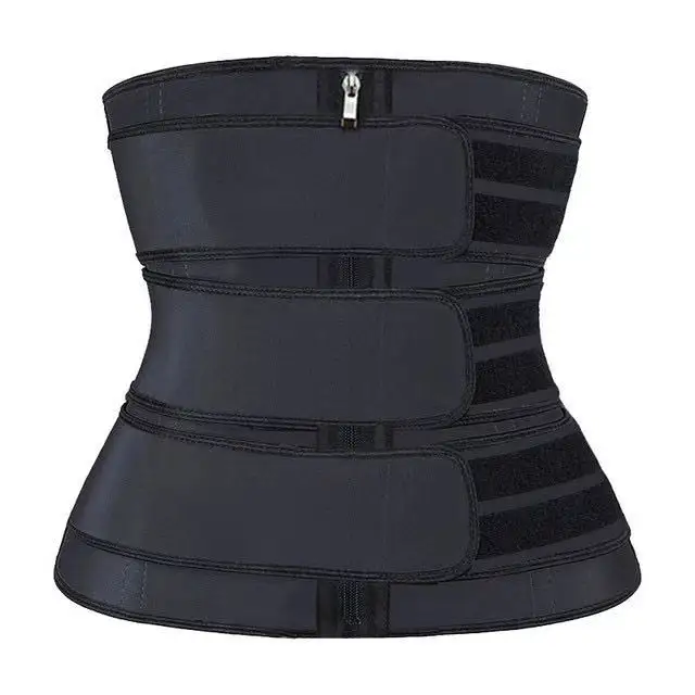 Espartilho de neoprene feminino para exercícios de ginástica, cinto preto e rosa, cintura, baixo, emagrecimento, cintura, treino