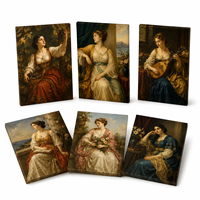 Tableau sur toile imprimé Art Déco Femme Nue Sexy avec thème Ramadan pour décoration murale moderne, idéal pour mariage