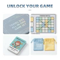 Cartes à Jouer Compactes pour 2 Joueurs en Papier Artistique Imprimé Pailleté Certifié REACH – Jeu de Table Léger et Portable pour l'Exploration
