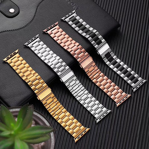 <span class=keywords><strong>Correa</strong></span> de reloj de acero de aleación DENIXI para reloj con hebilla plegable, compatible con múltiples anchos de <span class=keywords><strong>correa</strong></span> (38-49 mm) - Product Image 3