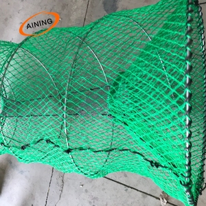 Pièges à poisson pliables <span class=keywords><strong>de</strong></span> 74 pouces, grands pièges à poisson ovales plats pour l'entrée, pièges à poisson pour le morue du Pacifique - Product Image 3