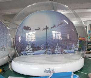 Giáng sinh trang trí ngoài trời Quả cầu tuyết bong bóng lều, <span class=keywords><strong>Inflatable</strong></span> Kích thước con người Quả cầu tuyết để bán - Product Image 4