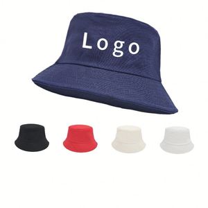 Custom Cotton Bucket <b>Hat</b> with Logo Printing, Outdoor <b>Sun</b> Protection Fishing <b>Hat</b>, UV Resistant Hiking Promotional Gift - Product Image 1