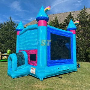 Noleggio del partito gonfiabile <span class=keywords><strong>casa</strong></span> di rimbalzo Combo scivolo arcobaleno castello gonfiabile buttafuori castelli di salto con scivolo per la <span class=keywords><strong>vendita</strong></span> - Product Image 3