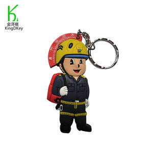 <span class=keywords><strong>LLavero</strong></span> de pvc con logo personalizado, <span class=keywords><strong>llavero</strong></span> de <span class=keywords><strong>bombero</strong></span> de goma - Product Image 3