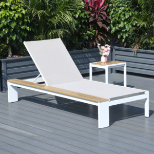 <span class=keywords><strong>Sdraio</strong></span> da Spiaggia, Arredo da Esterno, Lettino Prendisole in Alluminio, Lettini da Giardino, Daybed, Mobili da Patio, Sedia a <span class=keywords><strong>Sdraio</strong></span> in Metallo - Product Image 1