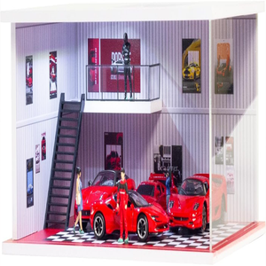 Modelo de Taller de Reparación de Automóviles con Iluminación, Colección de Anime, Juguetes para Regalo, Decoración de Arte y Manualidades - Product Image 2