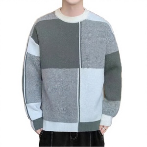 Tendance de la mode automne-hiver 2025, pull décontracté pour homme à manches longues et col rond, chaud et respirant, en tricot - Product Image 2