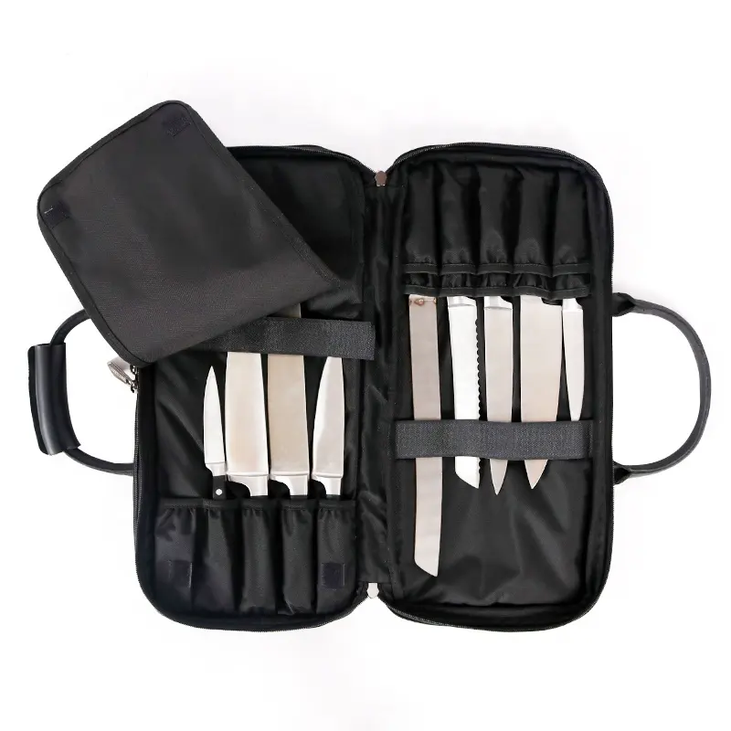 CHANGRONG özel en kaliteli lüks taşınabilir Deluxe naylon Oxford şef bıçağı çanta kılıf