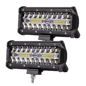 Nhà Máy Cung Cấp 7 Inch 120 Wát Led Công Việc Thanh Ánh Sáng Tại Chỗ Lũ Làm Việc Đèn Led Thanh Cho ATV Xe Tải Xe Thuyền Offroad Dẫn Thanh Ánh Sáng 24V