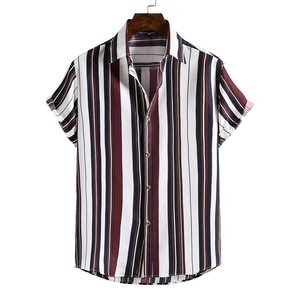 Nuova <span class=keywords><strong>Camicia</strong></span> Hawaiana da <span class=keywords><strong>Uomo</strong></span> 2026 con Stampa Palme - Top Tropicale a <span class=keywords><strong>Maniche</strong></span> <span class=keywords><strong>Corte</strong></span> con Bottoni per Vacanze Estive - Product Image 5